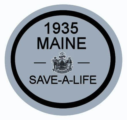 (image for) 1935 Maine FALL Inspection Sticker